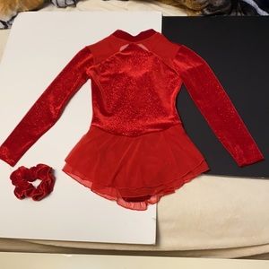 Red Figure Skating Dress